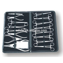 Top high quality 16pieces tattoo piercing tools Professional stainless steel Body Piercing Tools